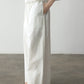 Cotton wide-leg pants with lace trim | 3 color