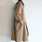Color-block loose-fit barn style trench coat | 2 color