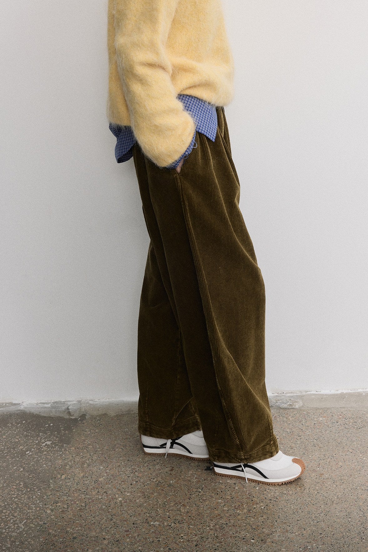 100% cotton corduroy banana pants | 3 color