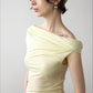 Lyocell blend smooth feel off-shoulder top | 5 color