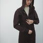 Cotton blend space cocoon shaped fleece hoodie | 3 color