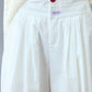 100% cotton double-layered waist loose mid-length pants | 2 color