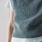 Alpaca blend minimalist cropped vest | 4 color