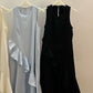 100% cotton ruffled design sleeveless dress | 4 color