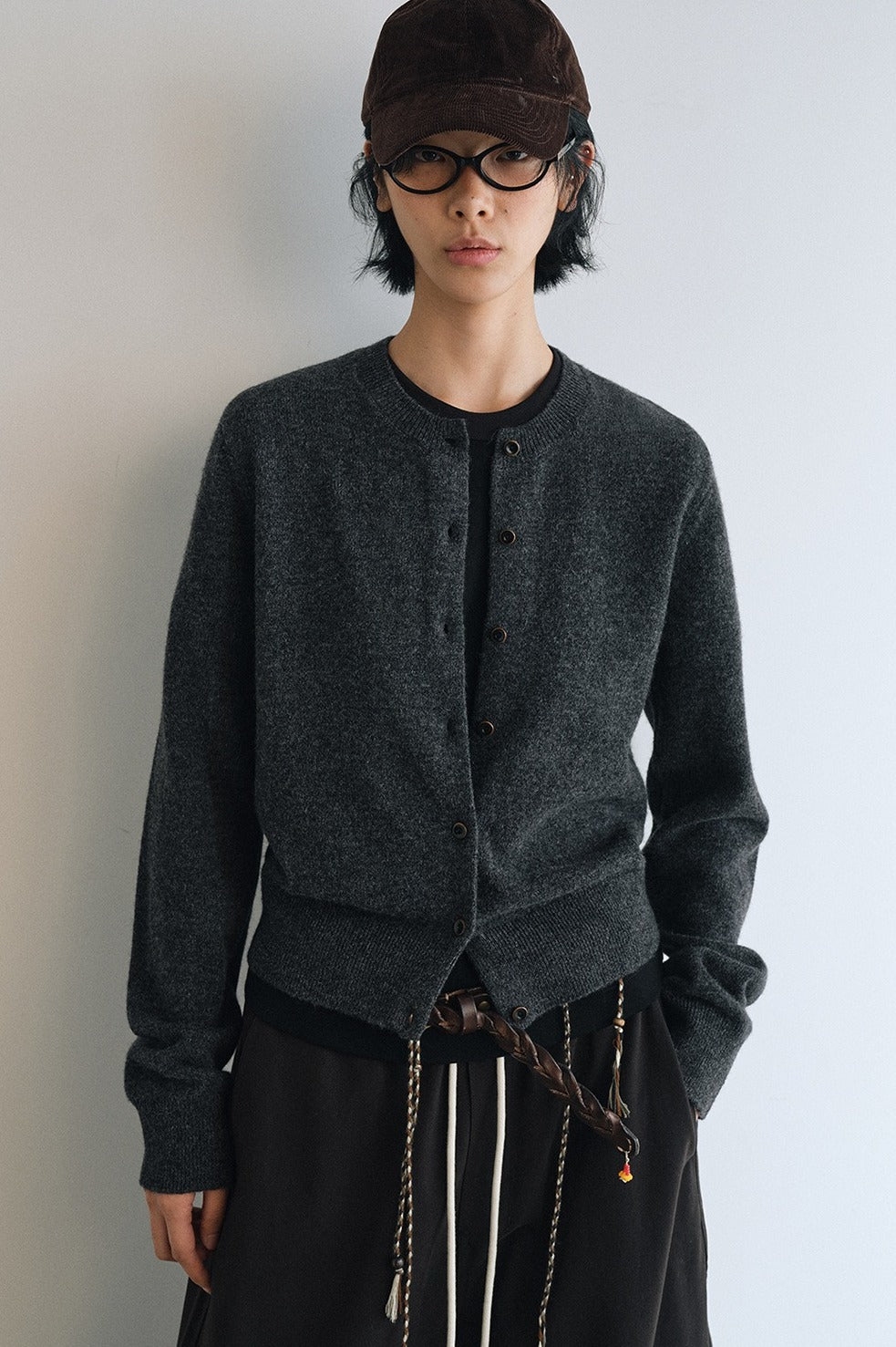 100% wool classic fit knit cardigan | 4 color