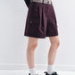 Cotton blend pockets shorts with a belt | 3 color