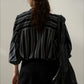 100% cotton diagonal placket striped shirt | 2 color