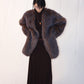 Faux fur mid-length soft drape coat | 2 color