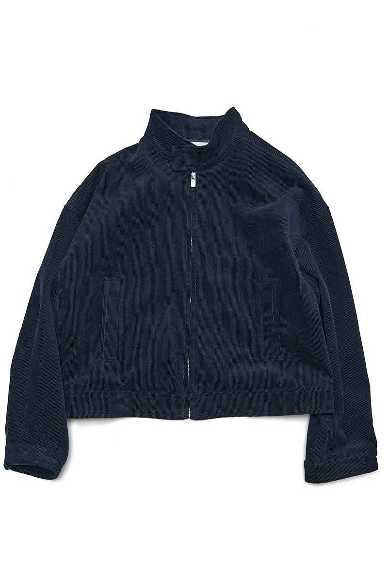 Cotton stand collar cropped jacket | 3 color