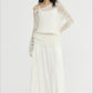 Wool blend airy open-knit hole knitwear | 2 color