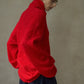 Mohair blend stacked high neck cozy loose sweater | 4 color