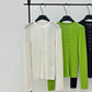 Wool blend fit henley collar knitwear | 5 color