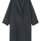 100% wool languid robe style double-faced overcoat | 5 color
