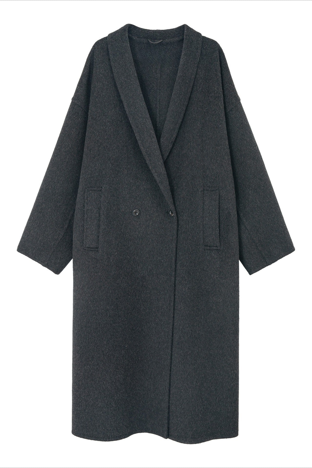 100% wool languid robe style double-faced overcoat | 5 color