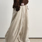 Silhouetted tapered slits hem wide-leg pants | 4 color