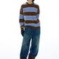 Alpaca blend bold stripe sweater | 4 color