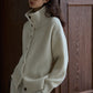 100% wool loose fit chunky knit cardigan | 4 color
