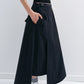 Irregular overlapping outdoor style  A-line skirt