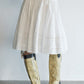 100% cotton pleated skirt with lining | 3 color
