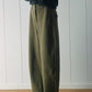 Banana-shape tailored fit casual pants | 3 color