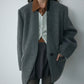 Relaxed-fit color-blocked V-neck blazer | 2 color