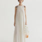Lyocell blend voluminous airy maxi sleeveless dress | 4 color