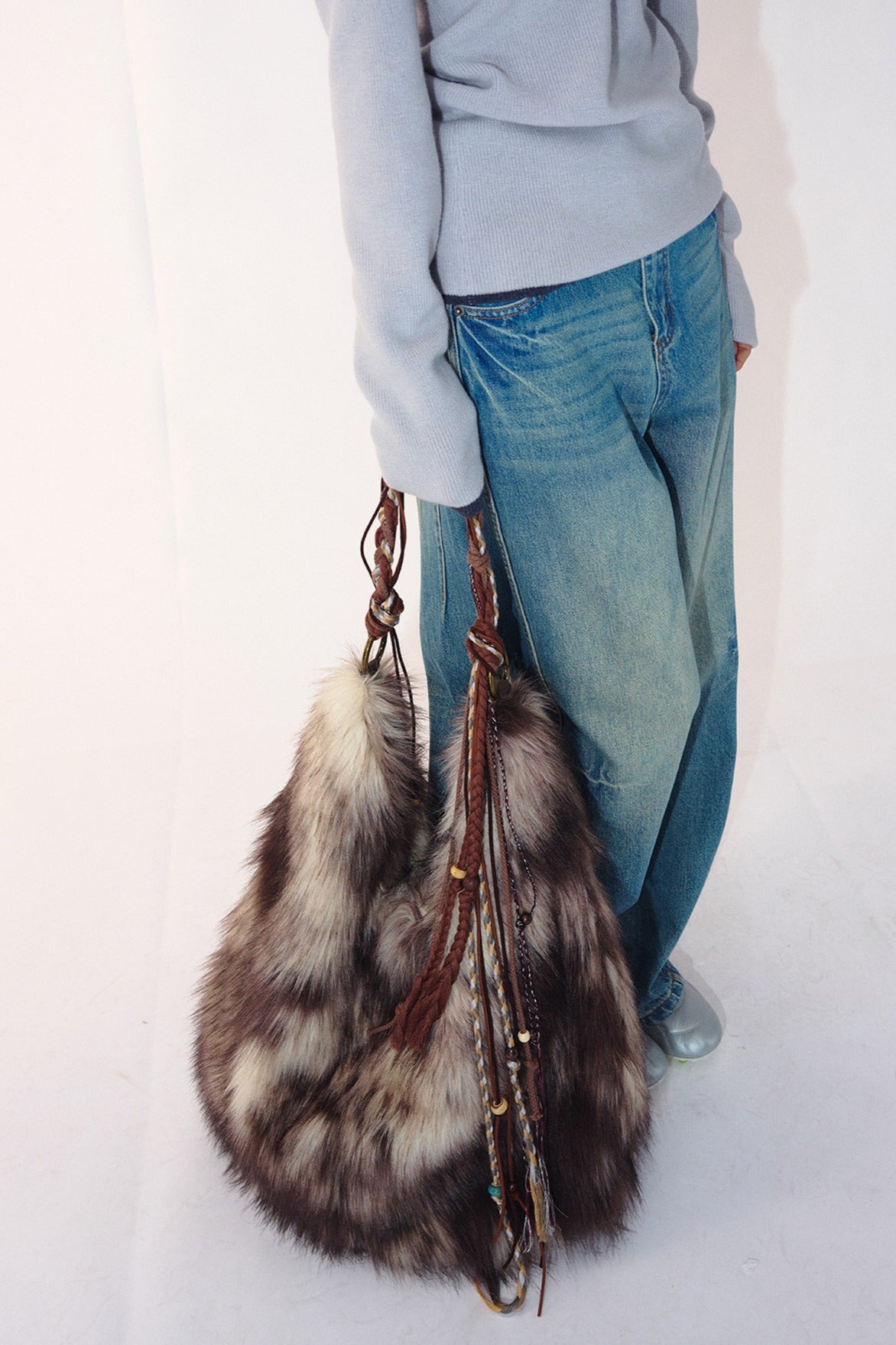 Faux fur wanderlust vibe big bag | 2 color