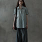 Cotton blend rumpled feel rolled sleeves shirt | 3 color