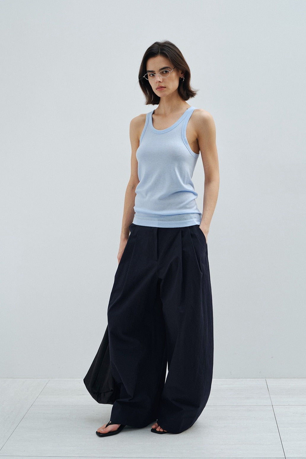 100% cotton wide-leg pants | 3 color