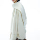 Wool-silk-angora double-face coat with a scarf | 2 color