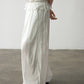 Viscose blend wrinkled fabric elastic cuff pants | 4 color