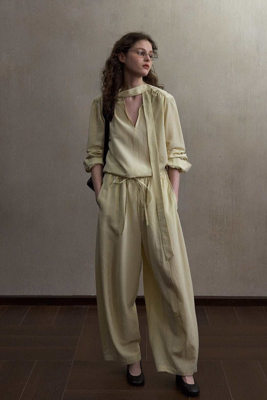 Lyocell-linen lightweight flowing shirt | 3 color