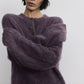 Alpaca wool blended oversized sweater | 4 color