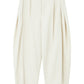 Cotton blend curved loose pants | 4 color