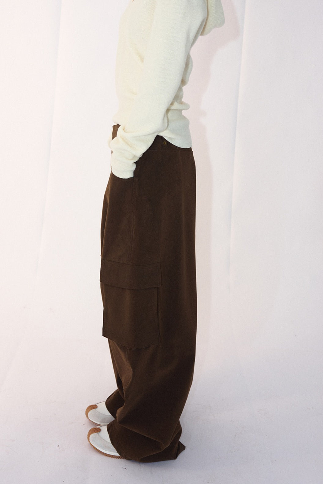 Wide leg big pocket pants | 2 color