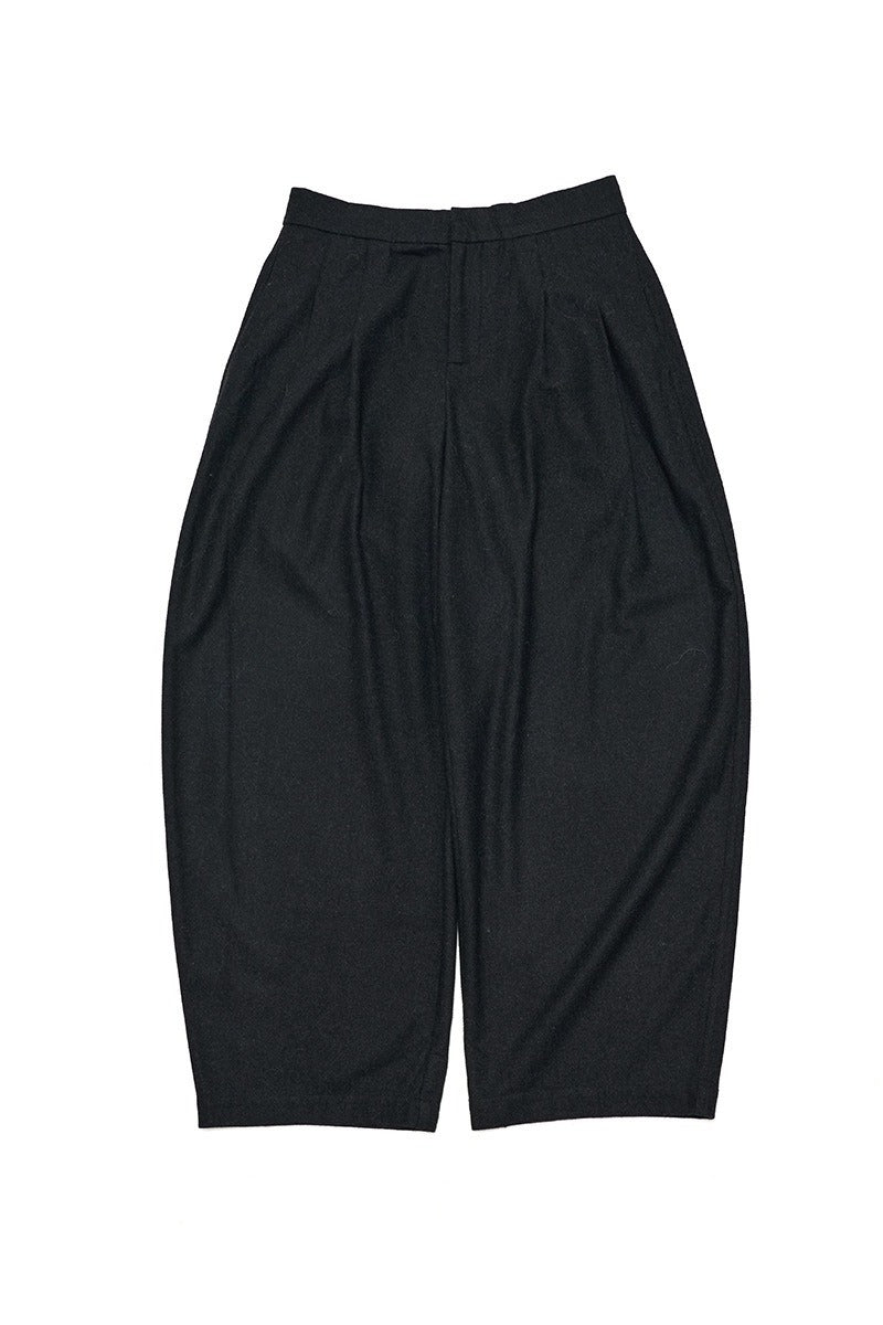 Cotton blend clean-fit silhouetted casual pants | 3 color