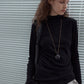 Wool containing soft and elastic waisted top | 7 color