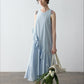 100% cotton ruffled design sleeveless dress | 4 color