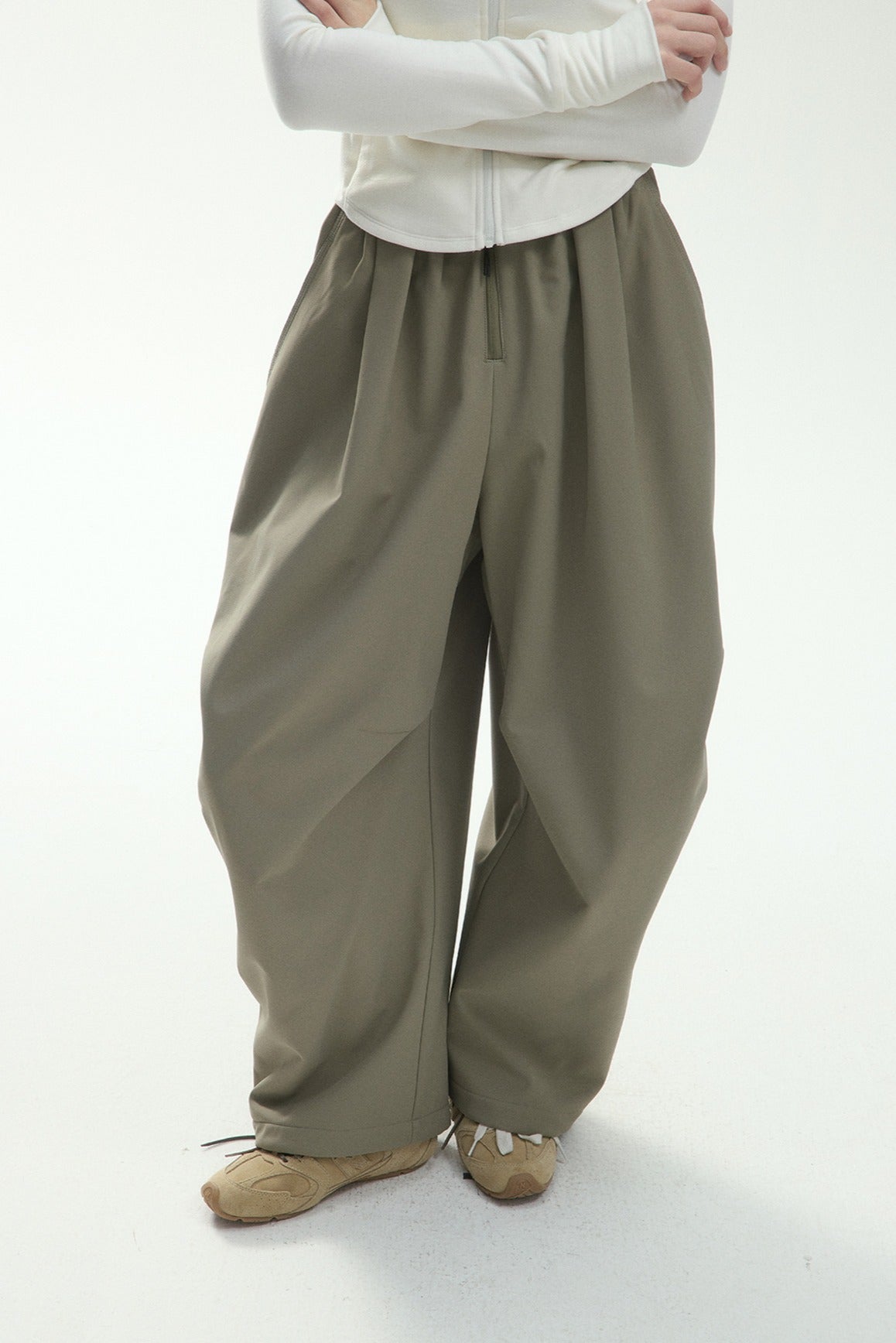 Cozy fleece parachute style jogger | 3 color