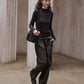 Wool containing soft and elastic waisted top | 7 color