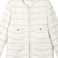 Wool blend elegant tweed jacket