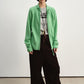 Wool blend slouchy fit dual-zip cardigan | 8 color
