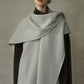 100% wool oversized soft and flush shawl | 4 color