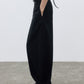 Viscose-cotton curved silhouette casual cleanfit pants | 3 color