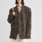 Wool blend retro-style tweed jacket