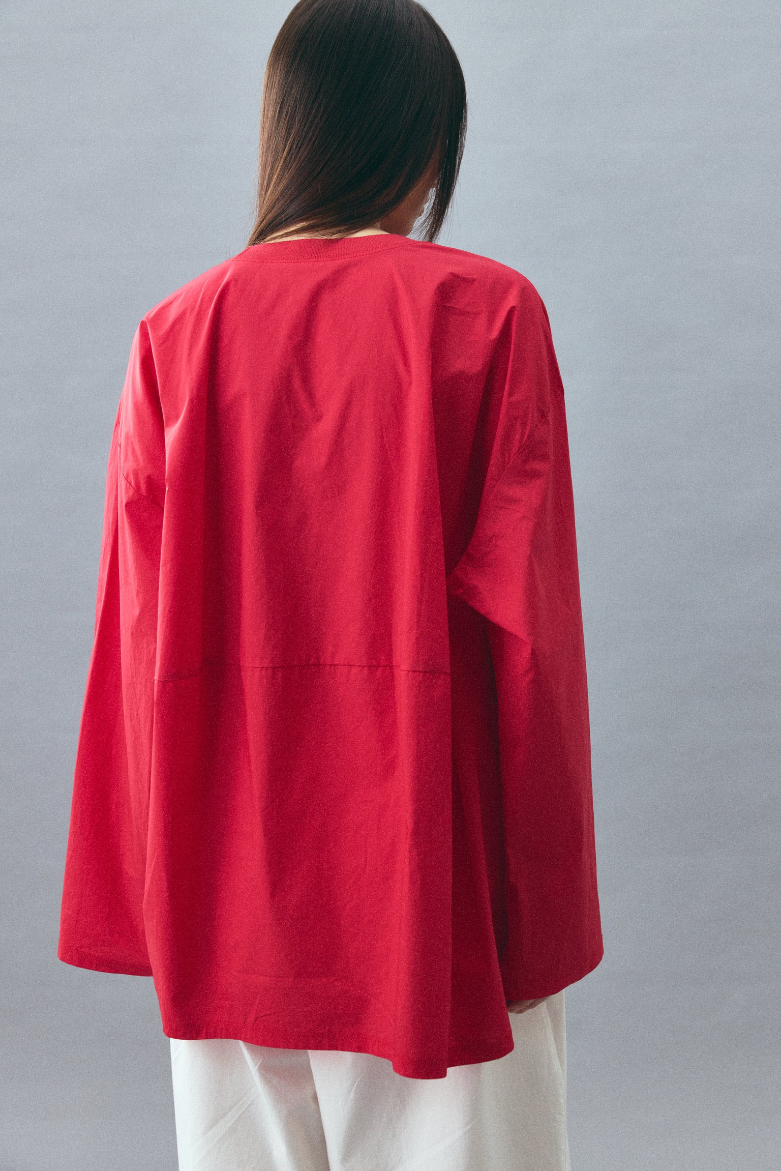 Camiseta-parche-camiseta de algodón con silueta grande