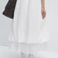 Cotton blend layered effect cloud-like dress | 3 color