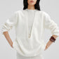 100% wool deep V-neck twist edges sweater | 3 color