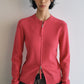 100% wool snug fit dual zipper cardigan | 5 color