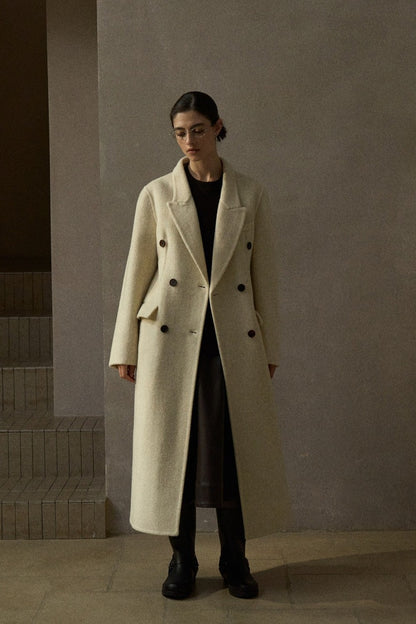 Manteau polyvalent à coupe droite 100 % laine | 4 couleurs